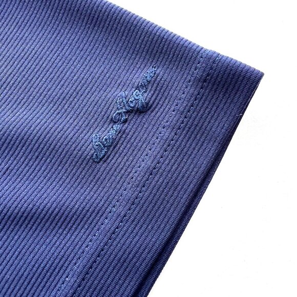 Ben Hogan Performance Mens 3XL Navy Polo Golf Shirt Ribbed Embroidered Logo - Picture 5 of 9